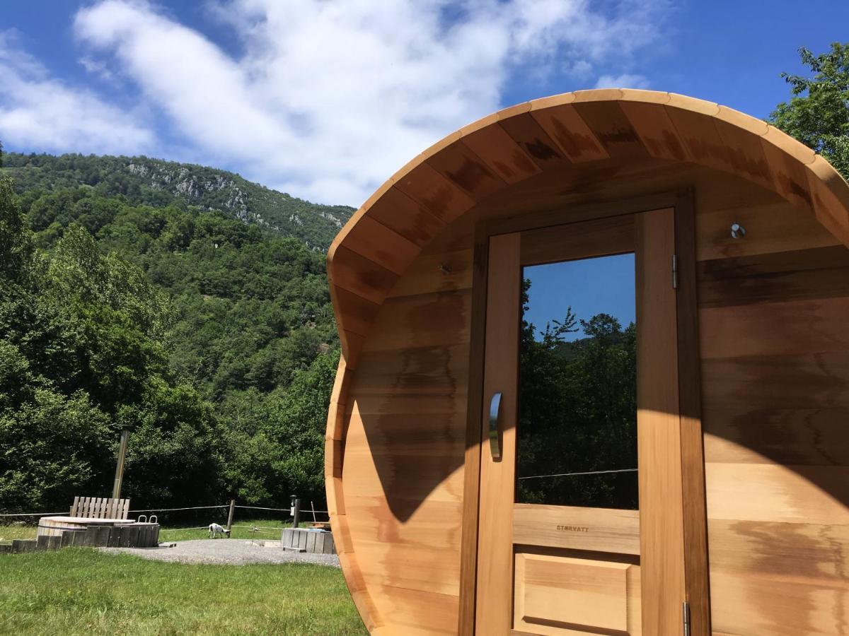 Yourte Et Son Bain Nordique Frechet-Aure Bagian luar foto