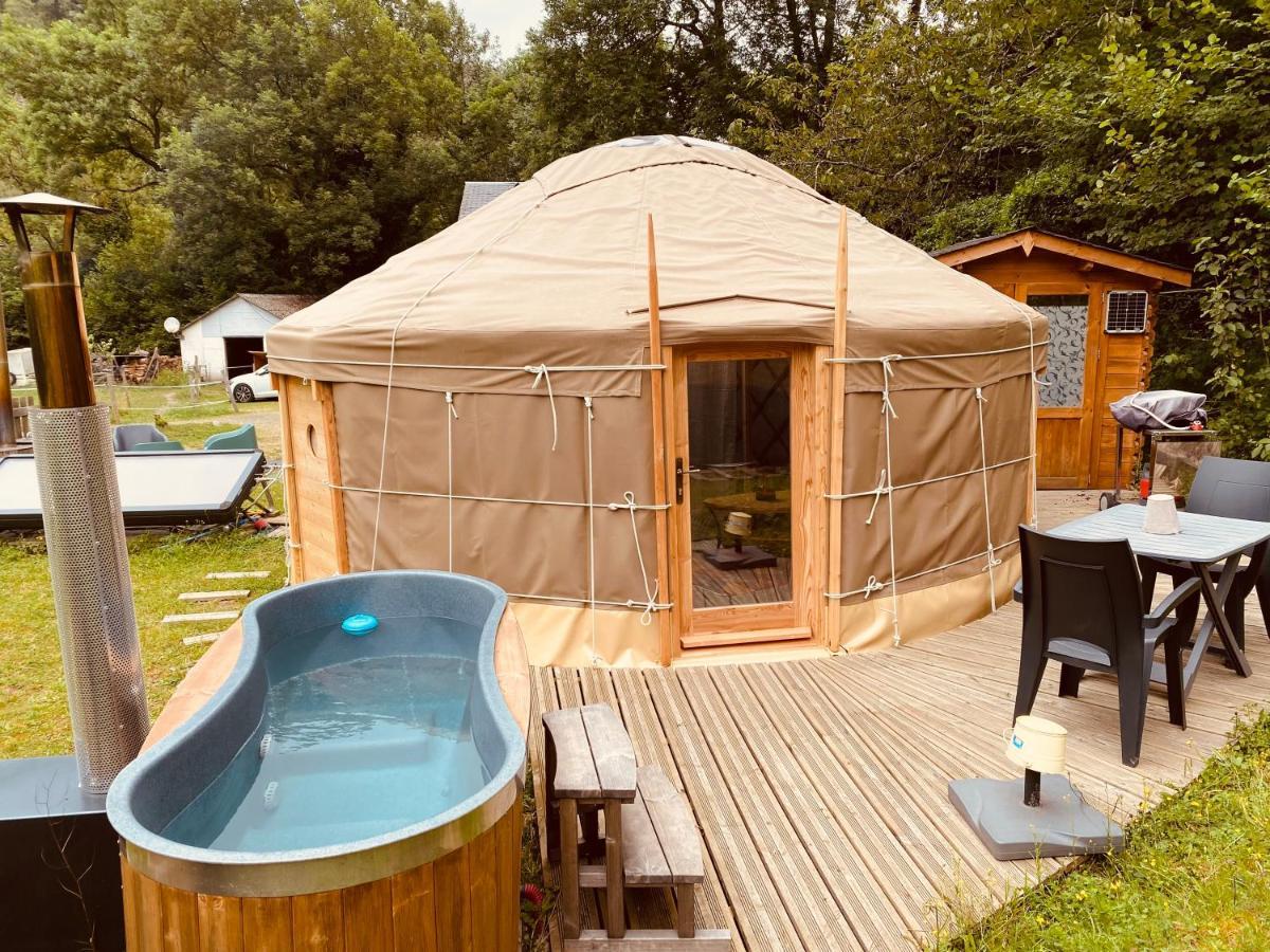 Yourte Et Son Bain Nordique Frechet-Aure Bagian luar foto